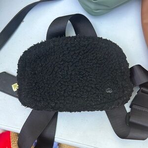 Black Sherpa Fanny Pack